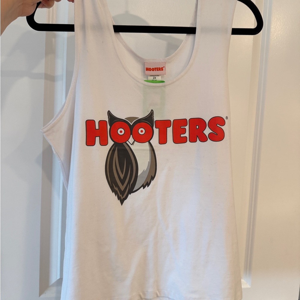 Hooters Red and White Logo Tank
